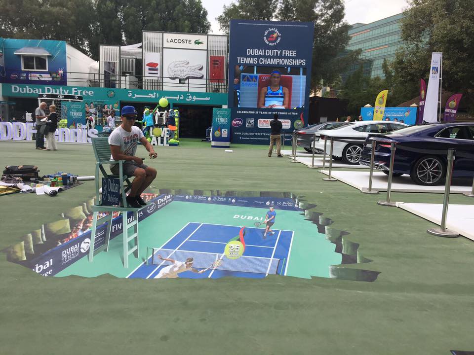 3D STREET ART performance