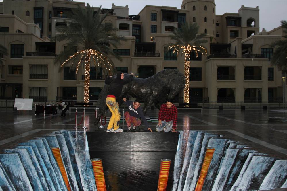 3D STREET ART performance
