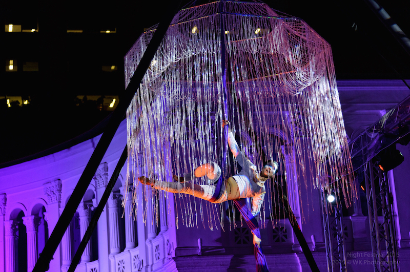AERIAL CHANDELIER performance