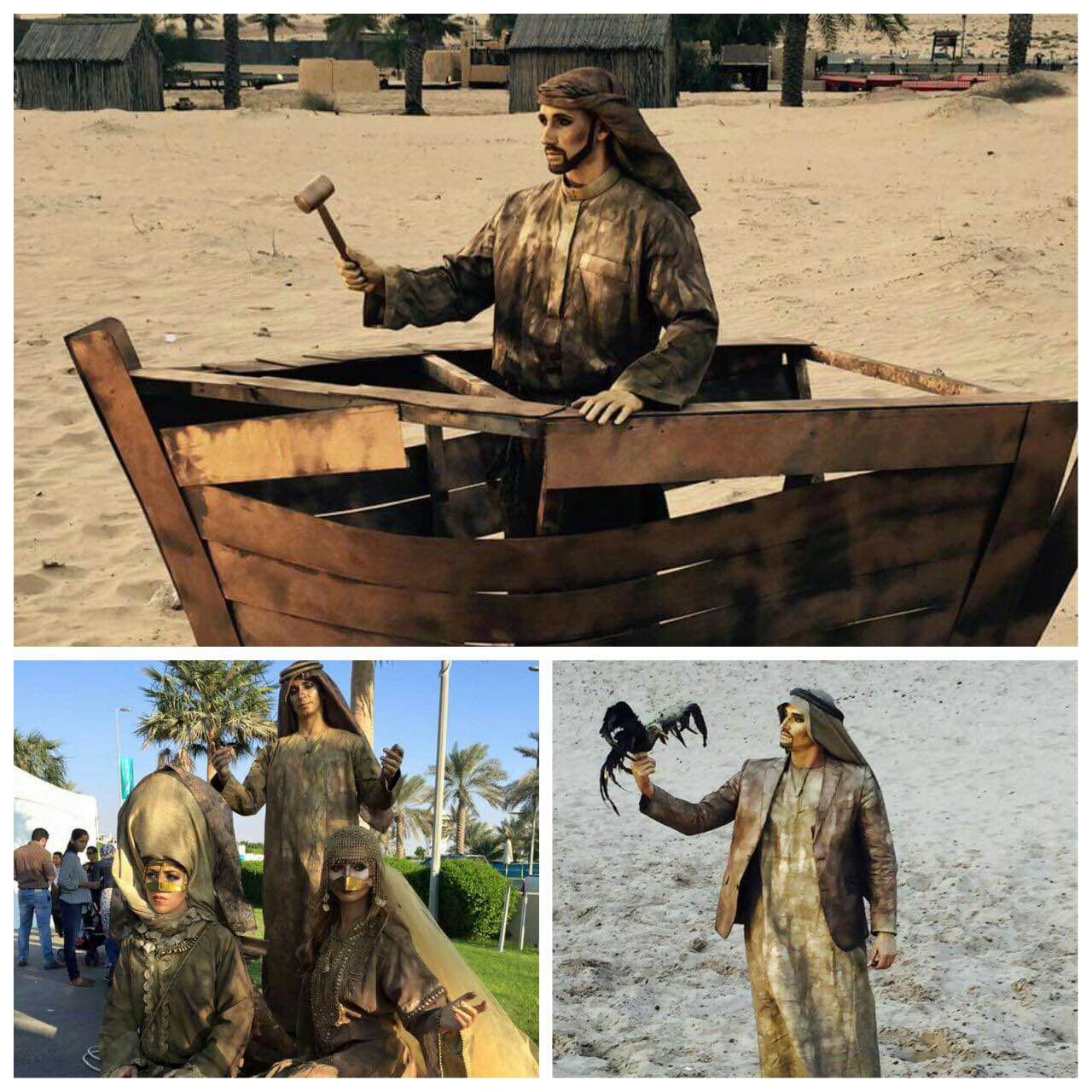 ARABIAN LIVING STATUE