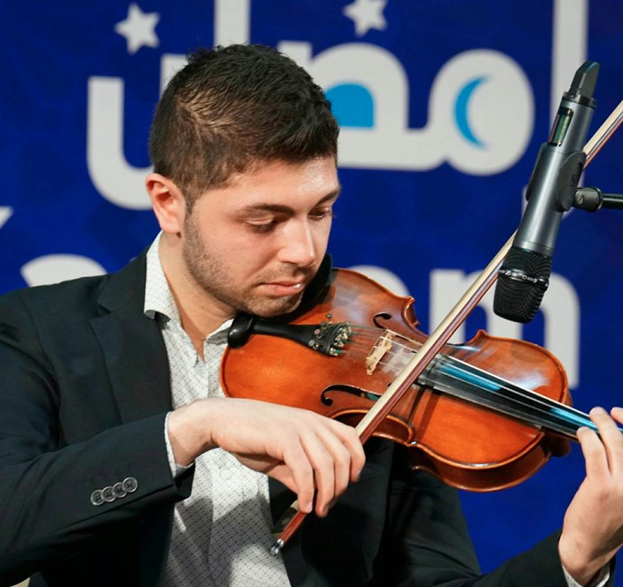 Arabic Male Violinist performance