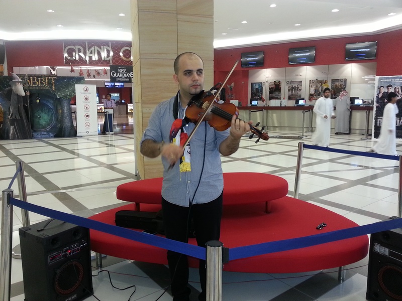 Arabic Violinist performance