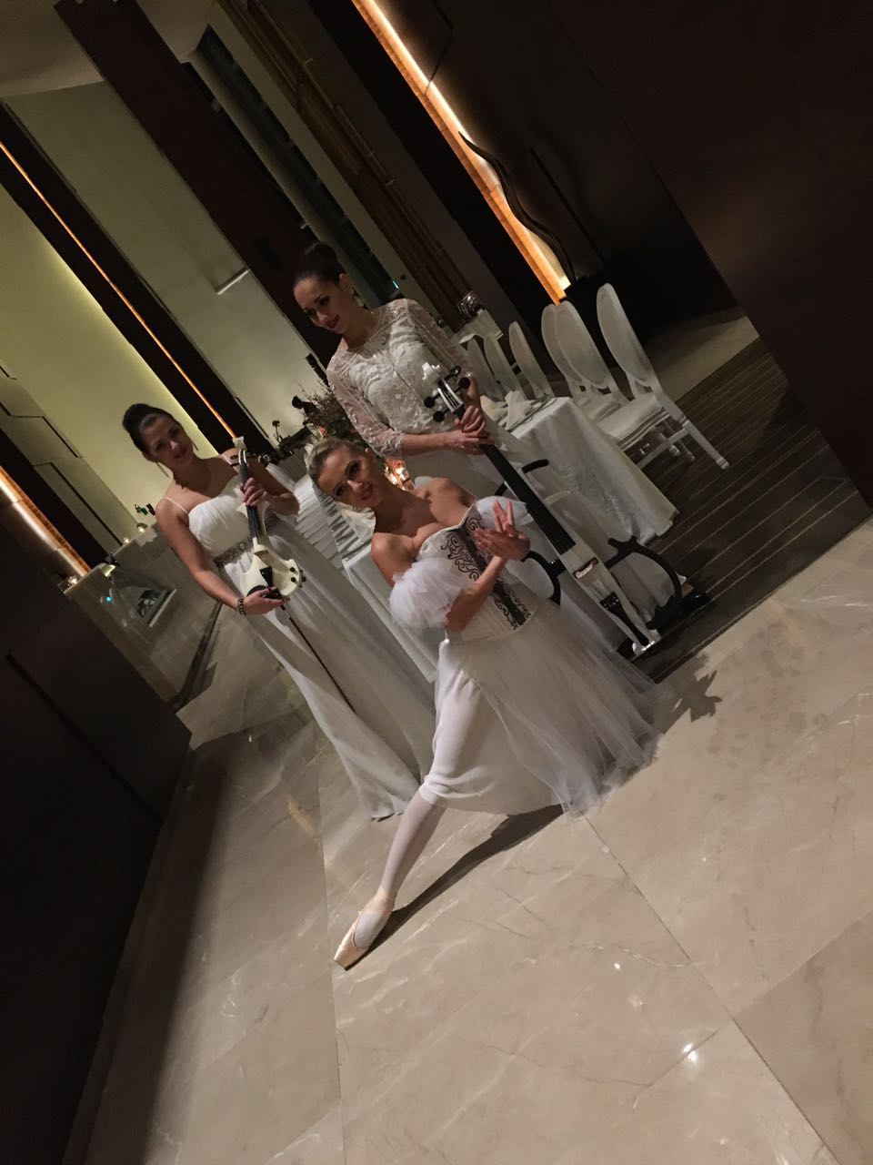 Ballerina & Violinist performance