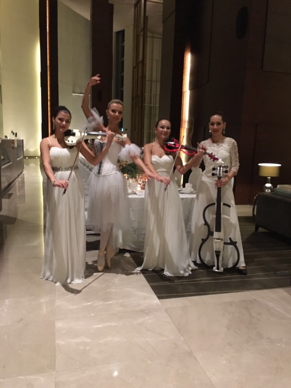 Ballerina & Violinist performance