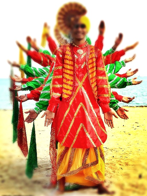 Bhangra dancers