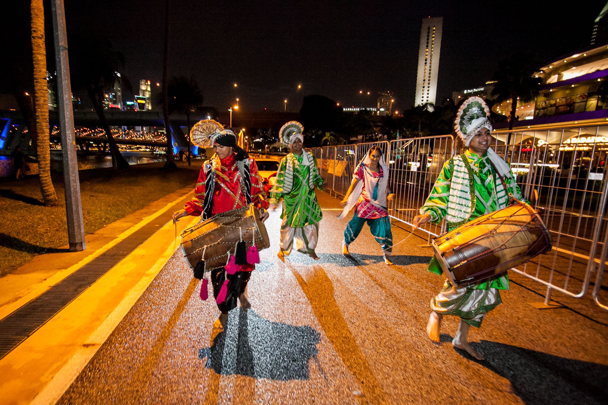 Bhangra dancers performance