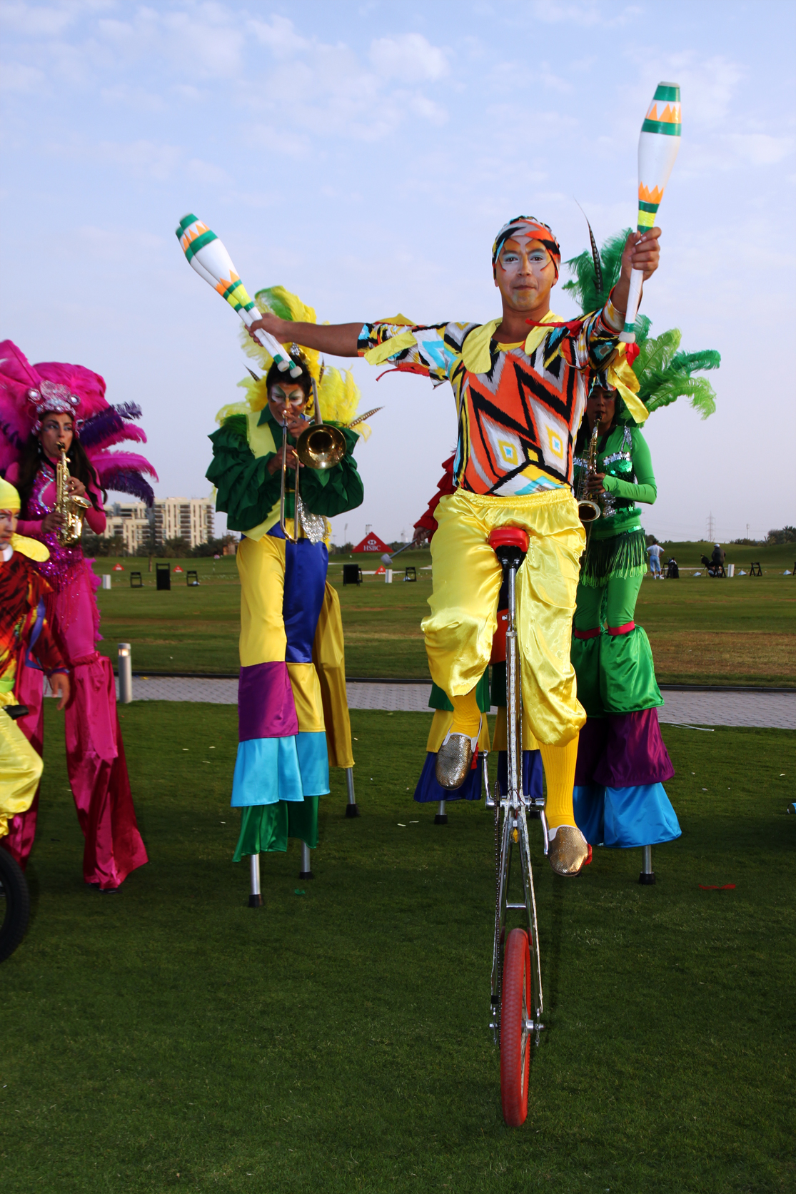 Brazilian Circus Parade performance
