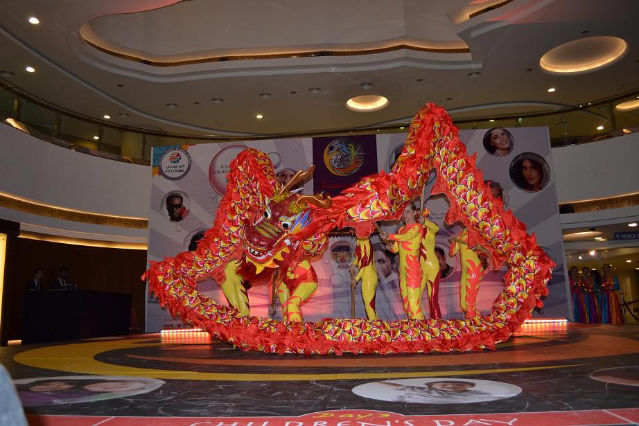 Chinese Dragon Dance performance
