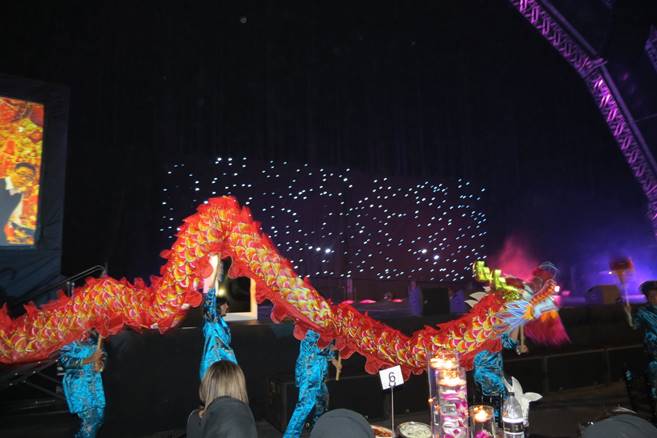Chinese Dragon Dance performance