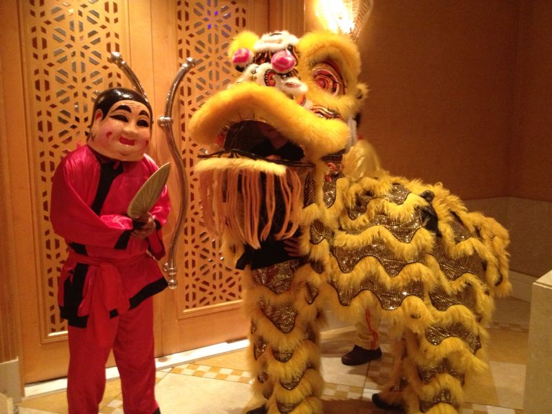 Chinese Lion Dance performance
