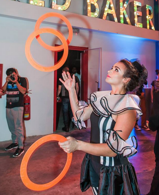 Circus Juggler performance