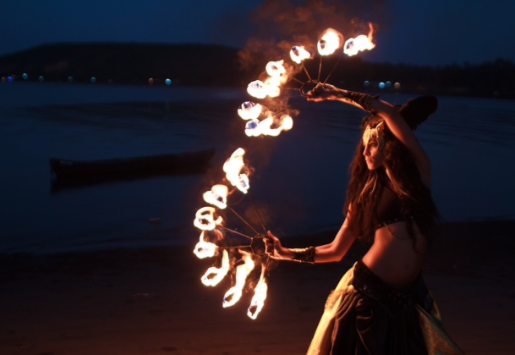 Contact Juggler/Fire Artist performance