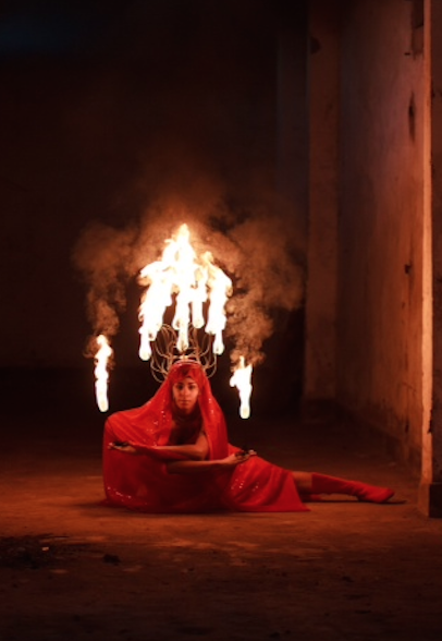 Contact Juggler/Fire Artist performance