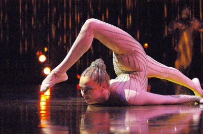 Contortionist performance
