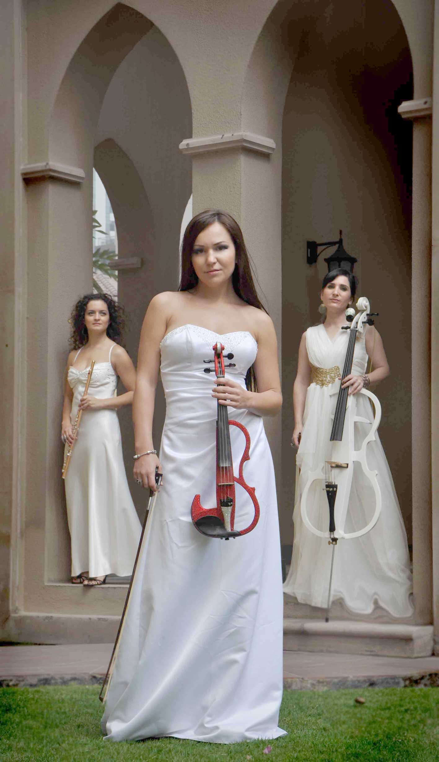 ELECTRIC STRING MUSICIANS performance