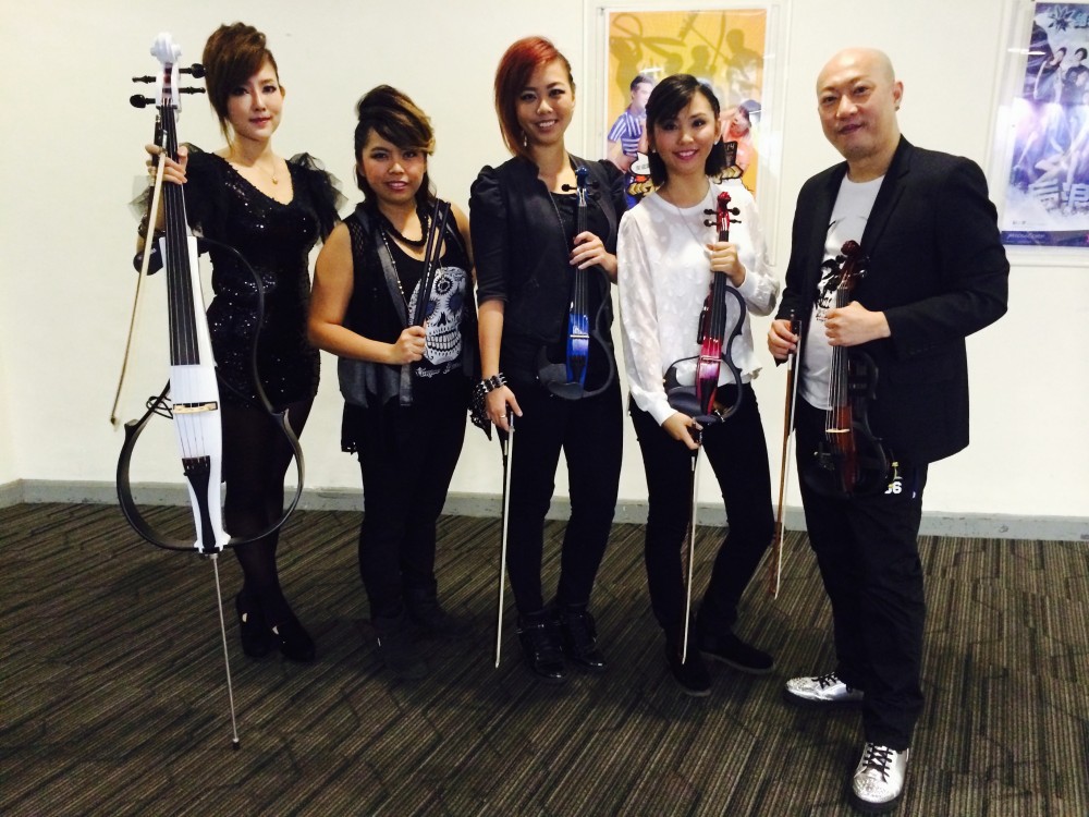 Electric String Quartet w/Drummer