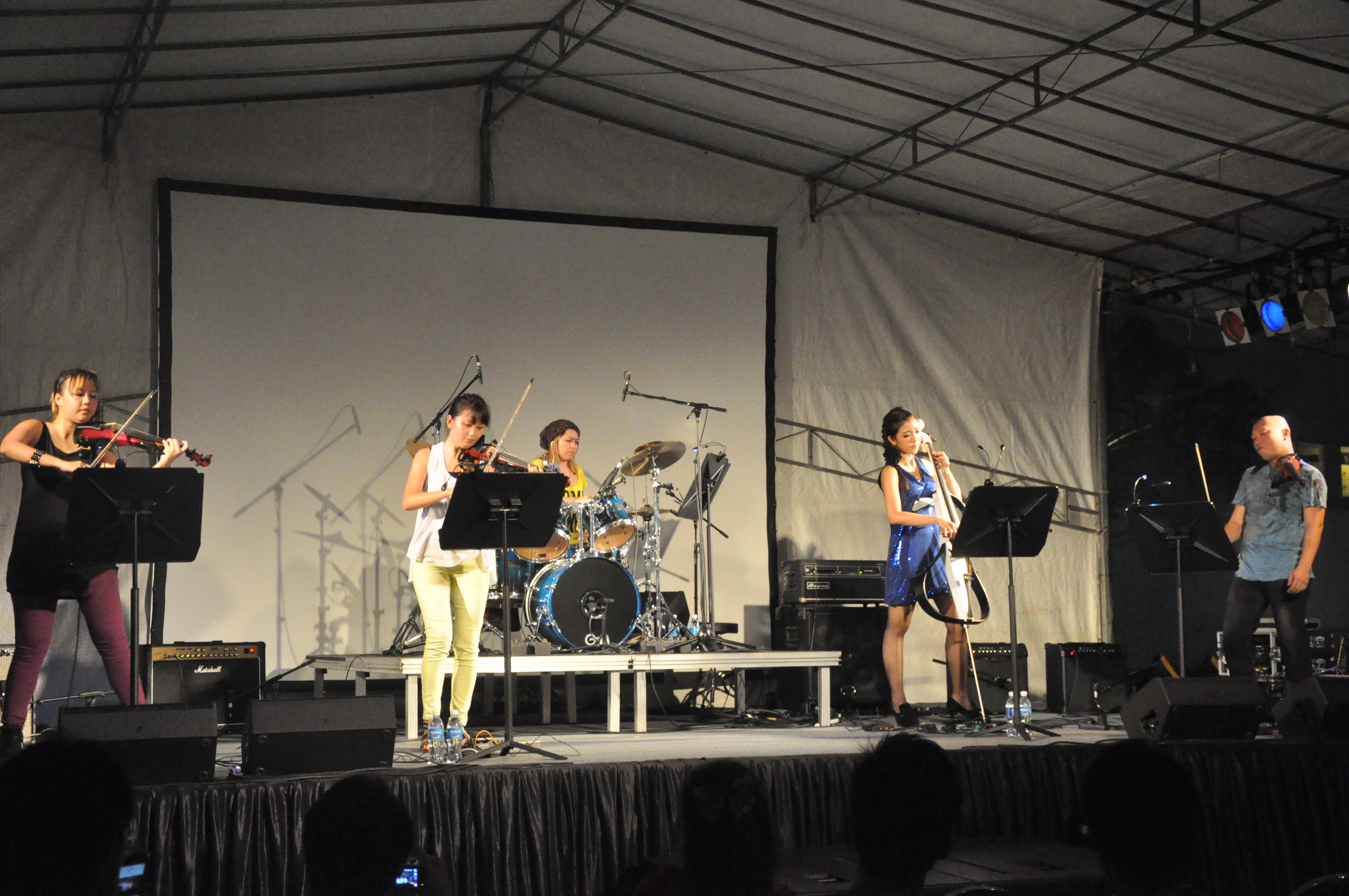 Electric String Quartet w/Drummer performance