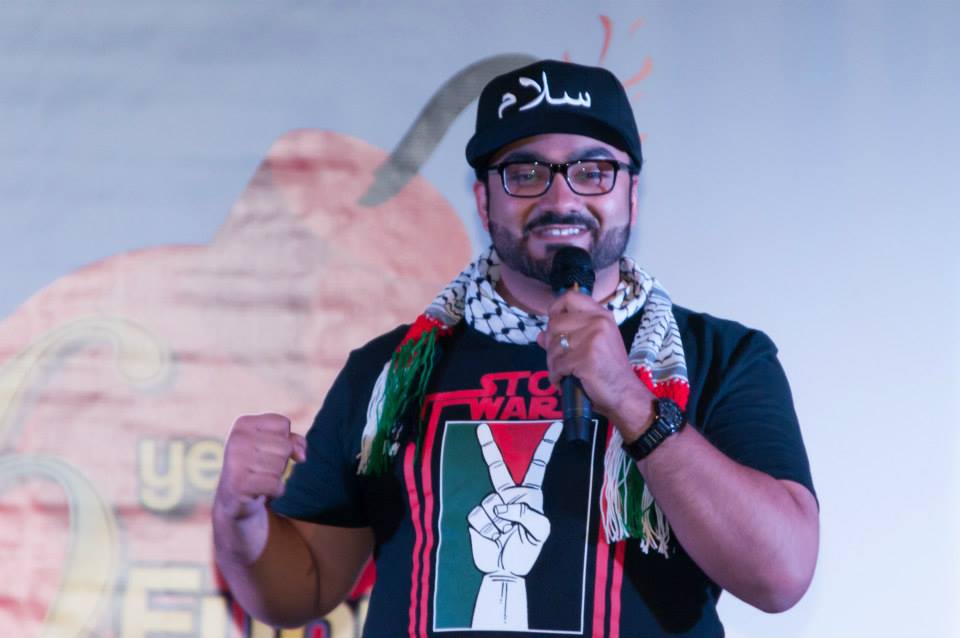 Emirati Stand Up Comedian performance