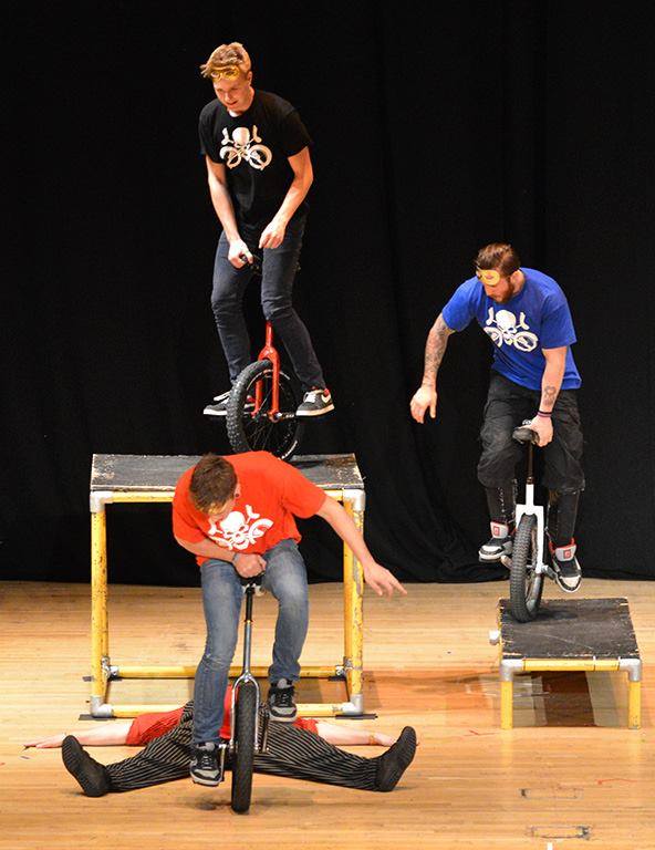 Extreme Unicyclists performance