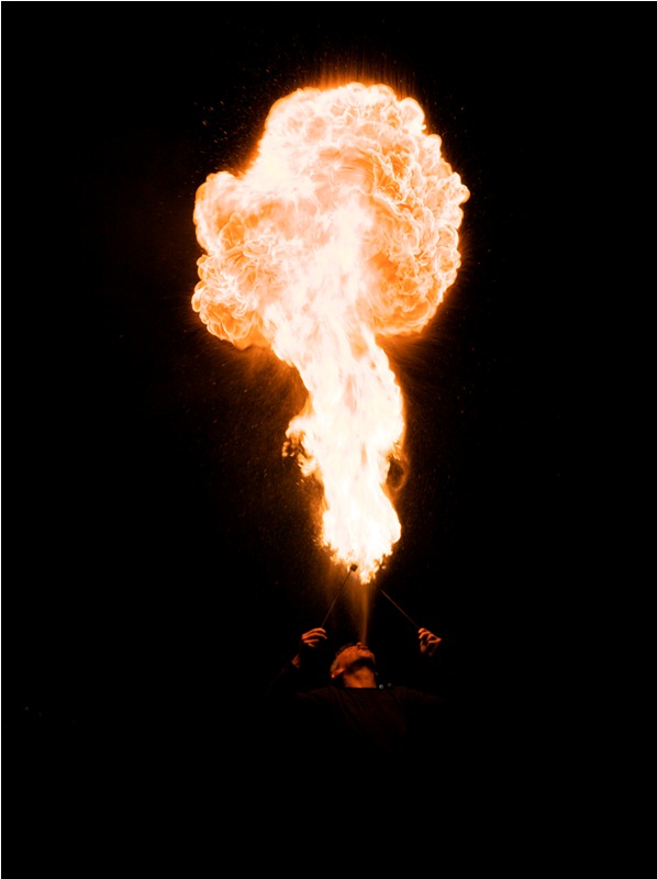 FIRE DANCERS performance