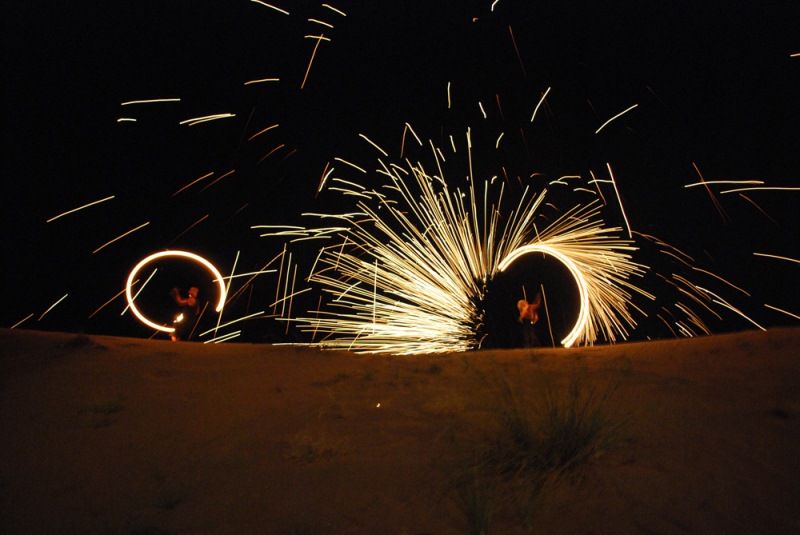 FIRE DANCERS performance