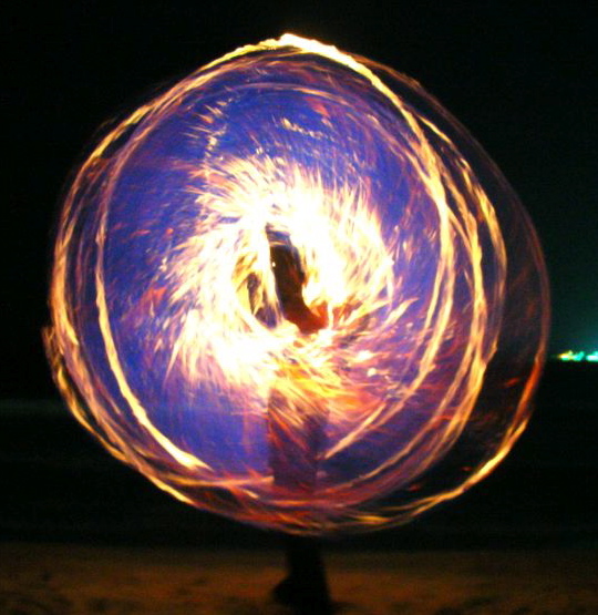 FIRE DANCERS performance