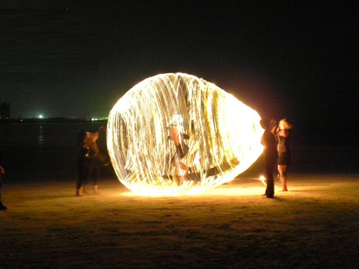 FIRE DANCERS performance