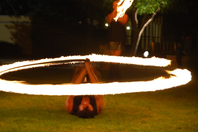 Fire Juggler performance
