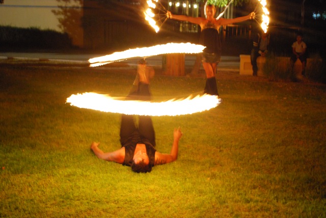 Fire Juggler performance