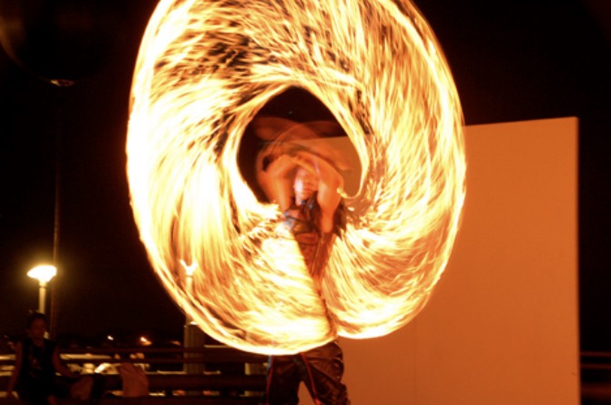 Fire performer