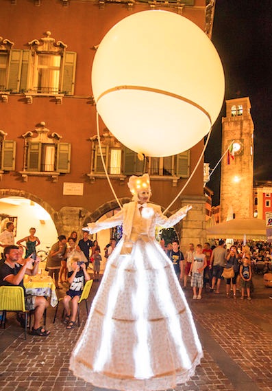 Full Moon Stilt Walkers performance
