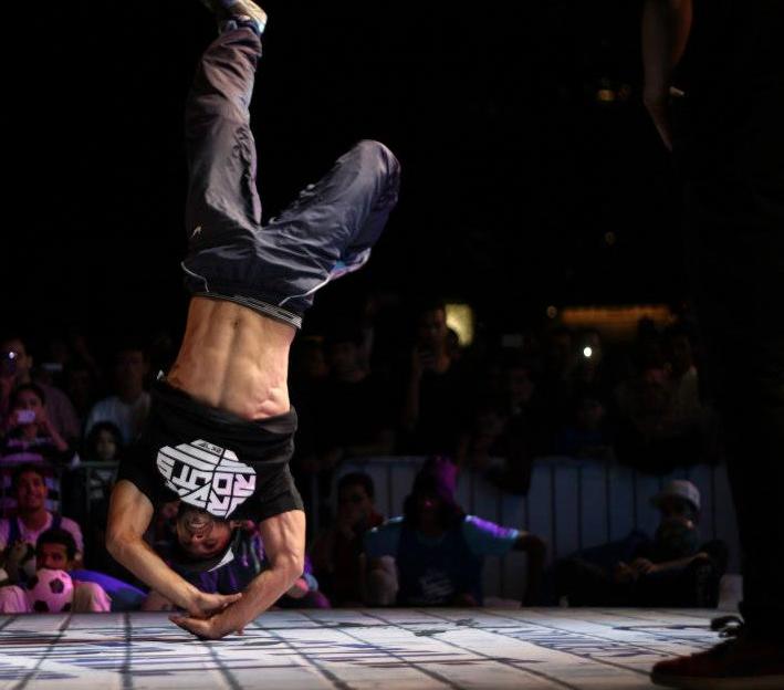 Hip Hop Break Dancers performance