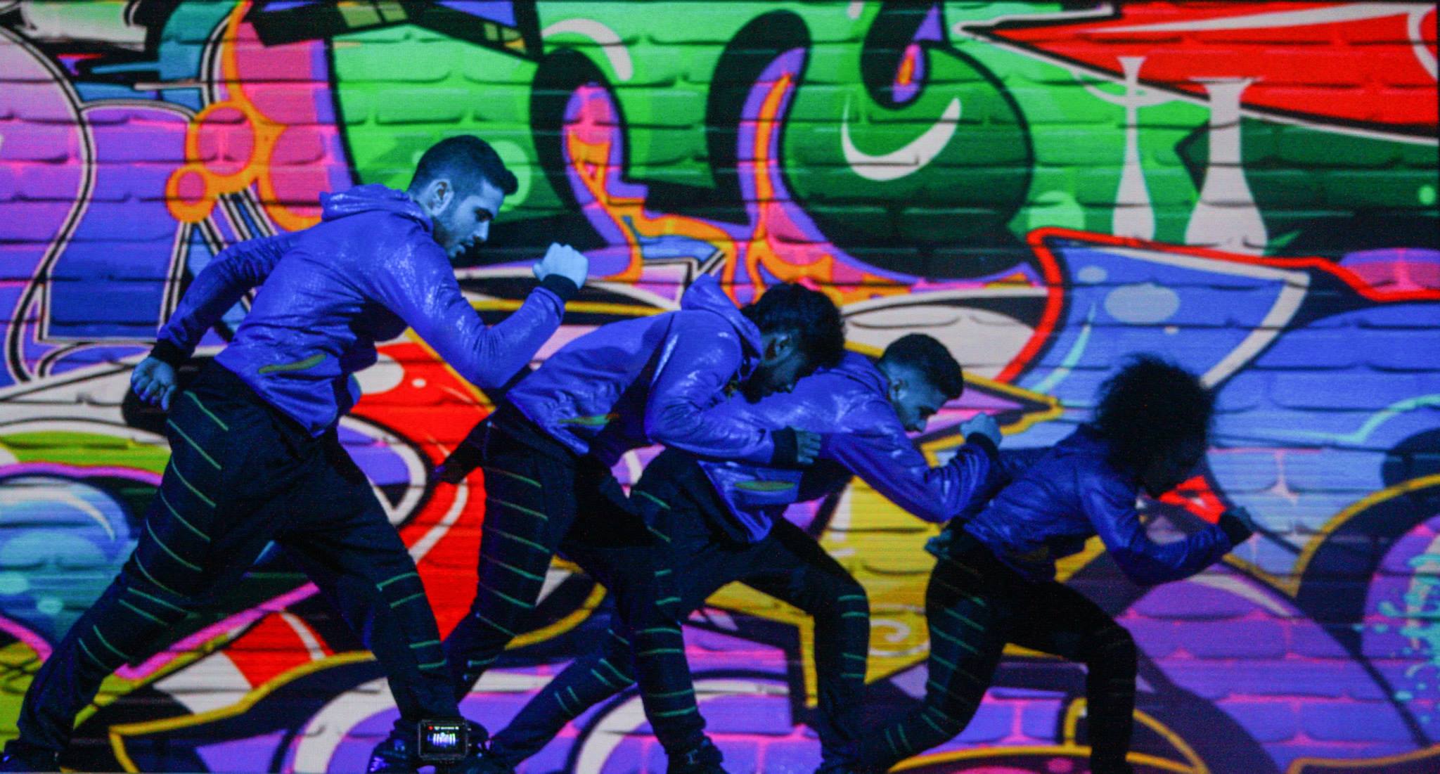 Hip Hop Break Dancers performance