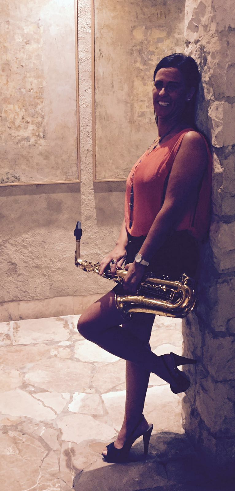 Lady Saxophonist performance