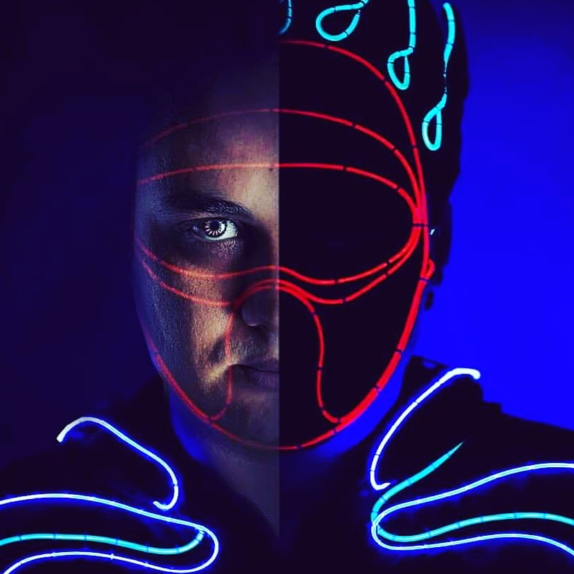 Laser Man Show with El Wire