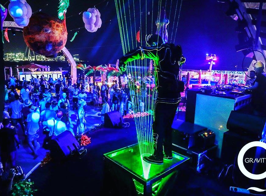 Laser Man Show with El Wire performance