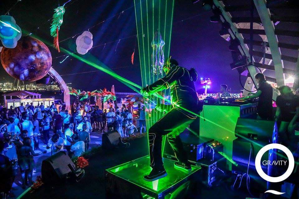 Laser Man Show with El Wire performance