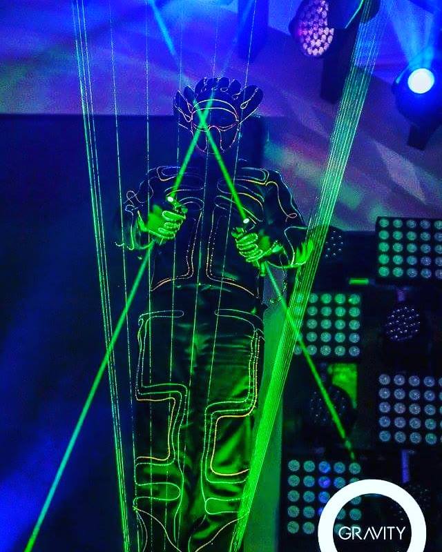 Laser Man Show with El Wire performance