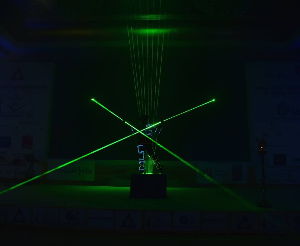 Laser Man Show with El Wire performance
