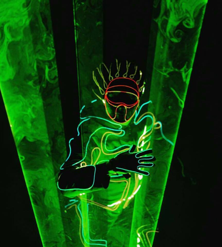 Laser Man Show with El Wire performance