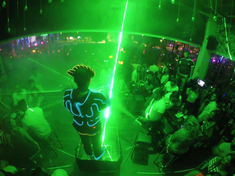 Laser Man Show with El Wire performance