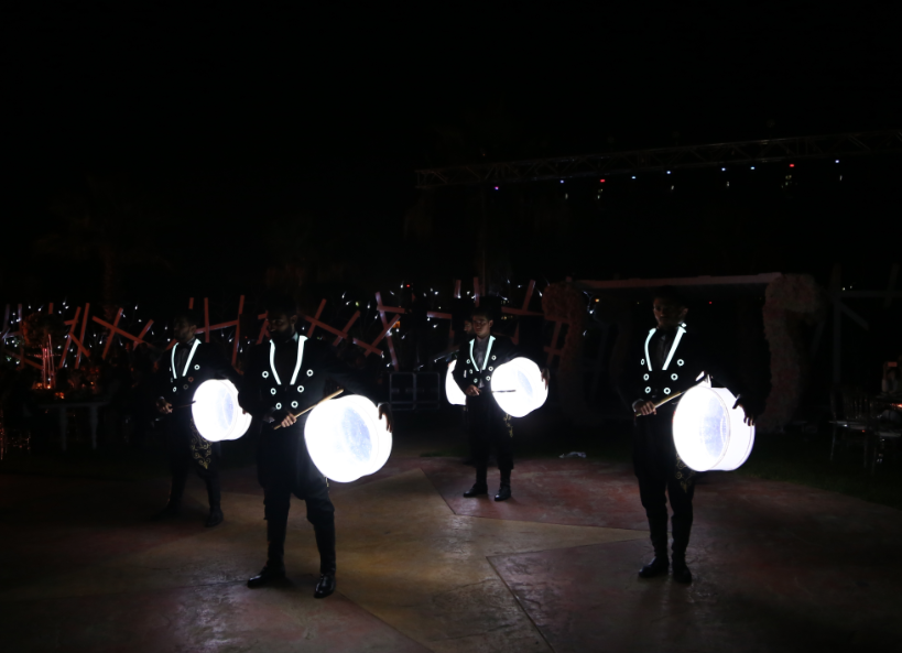 LED Arabic Drummers