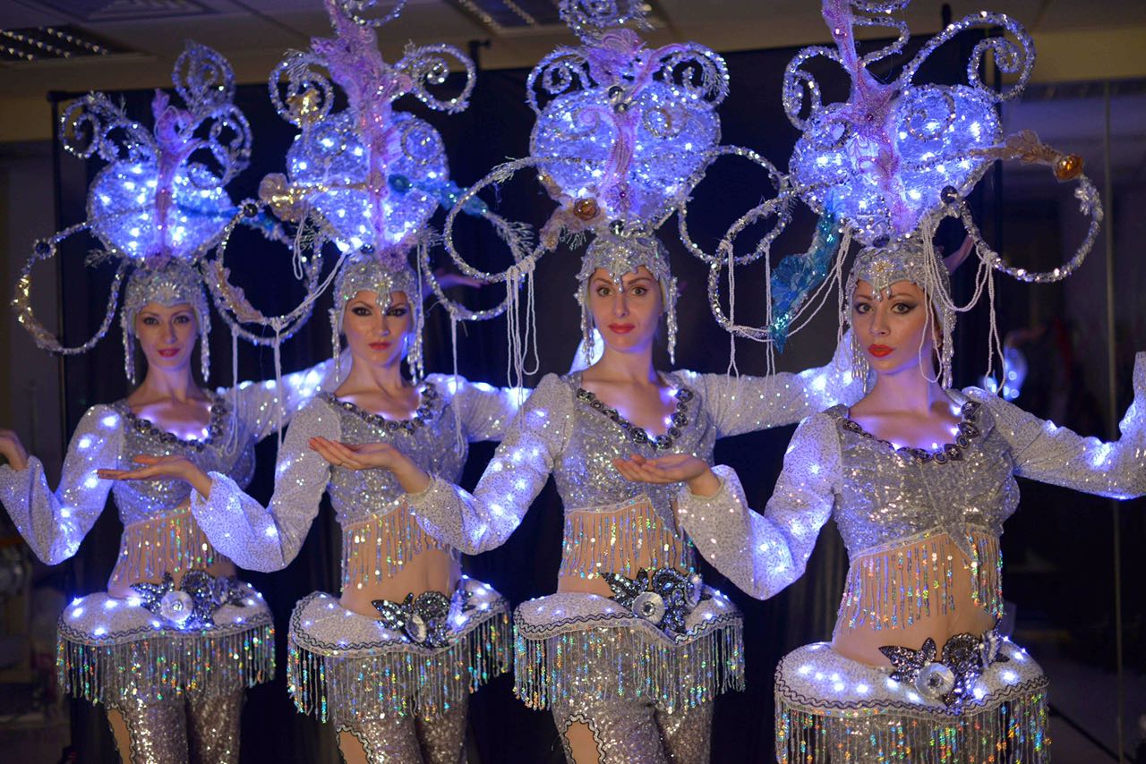 LED Belly Dancers performance