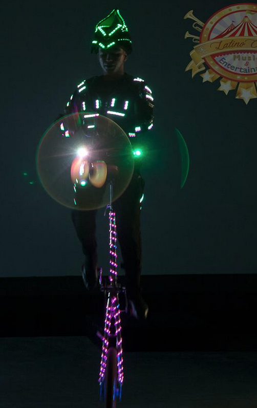 LED Performer and Juggler performance