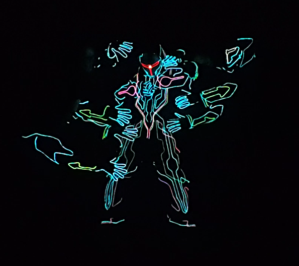 LED Tron Dancers performance