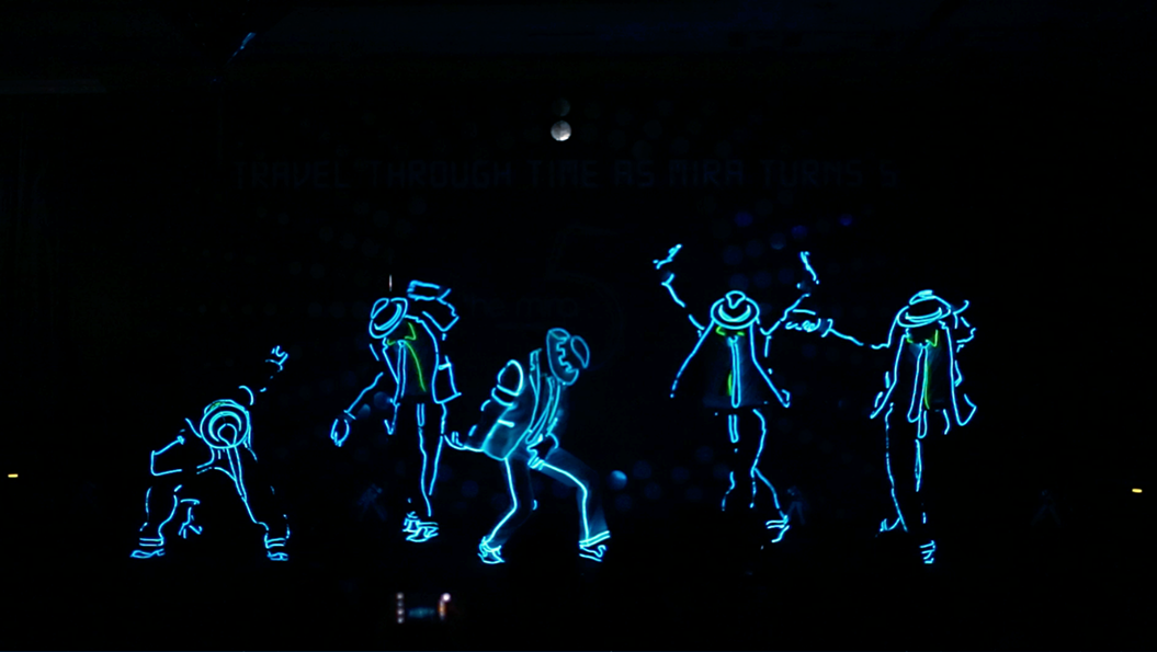 LED Tron Dancers performance