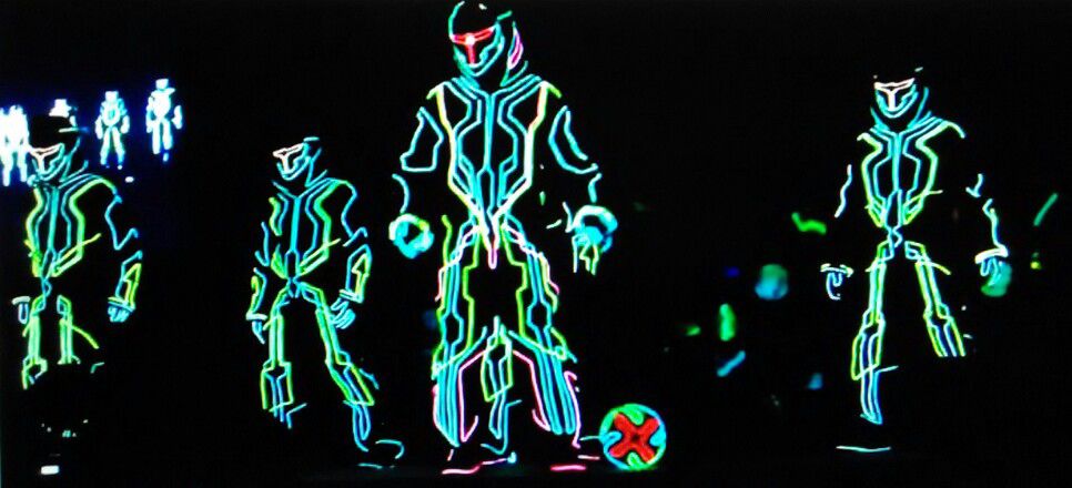 LED Tron Dancers performance