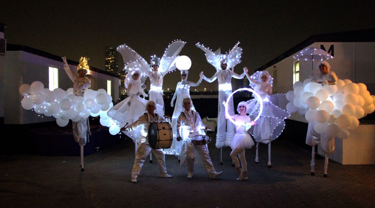 LED Winter Wonderland Parade performance