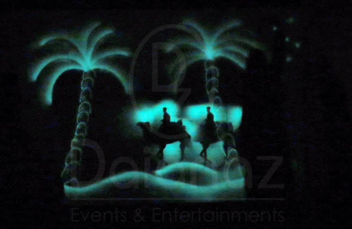 Live Light Painting performance