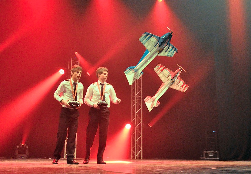 Mini Plane Stunt Show performance